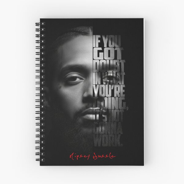 Item preview, Nipsey Hussle Split Face Quote Poster designed and sold by Enea Kelo.
