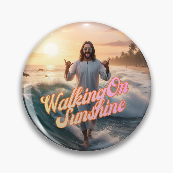 Item preview, WALKING ON SUNSHINE ~ Hang Loose Jesus Circle  designed and sold by TheLastGarden.