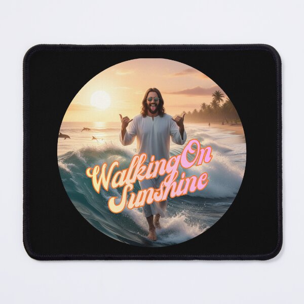 Item preview, WALKING ON SUNSHINE ~ Hang Loose Jesus Circle designed and sold by TheLastGarden.