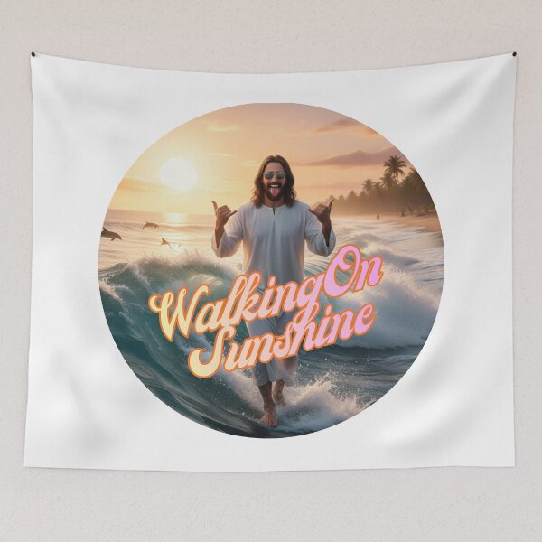 Item preview, WALKING ON SUNSHINE ~ Hang Loose Jesus Circle  designed and sold by TheLastGarden.