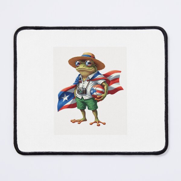 Item preview, Puerto Rico Coqui Frog Basketball Hero - Boricua Pride Art designed and sold by FormalDehyena.