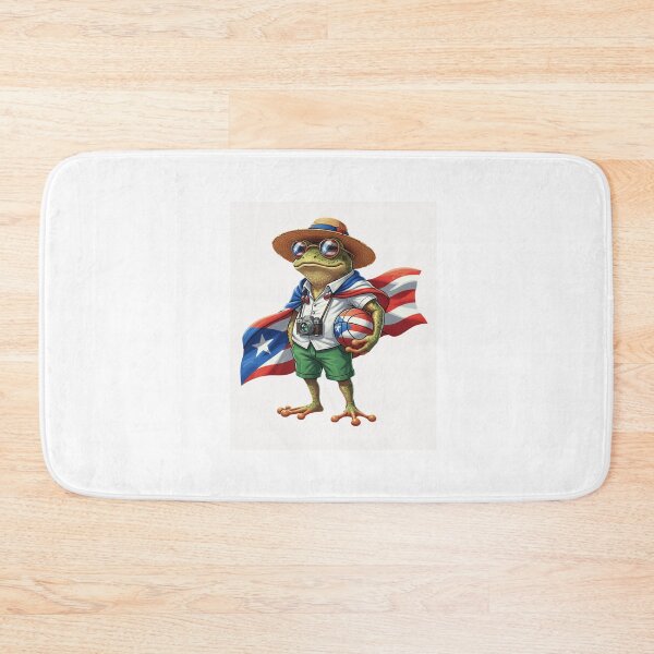 Item preview, Puerto Rico Coqui Frog Basketball Hero - Boricua Pride Art designed and sold by FormalDehyena.