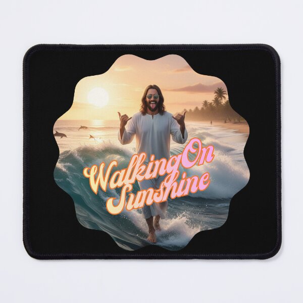Item preview, WALKING ON SUNSHINE ~ Hang Loose Jesus Medallion designed and sold by TheLastGarden.