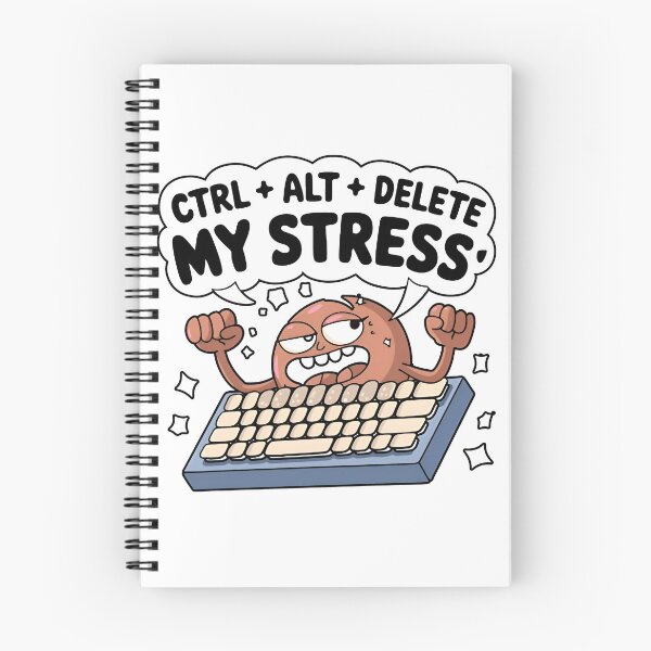 Item preview, Ctrl Alt Delete My Stress Funny Notch Style Tech Support T-Shirt designed and sold by Zenith Design.