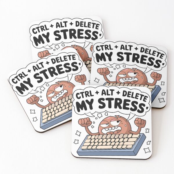 Item preview, Ctrl Alt Delete My Stress Funny Notch Style Tech Support T-Shirt designed and sold by Zenith Design.