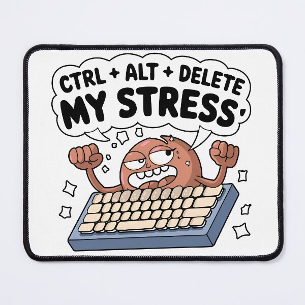 Item preview, Ctrl Alt Delete My Stress Funny Notch Style Tech Support T-Shirt designed and sold by Zenith Design.