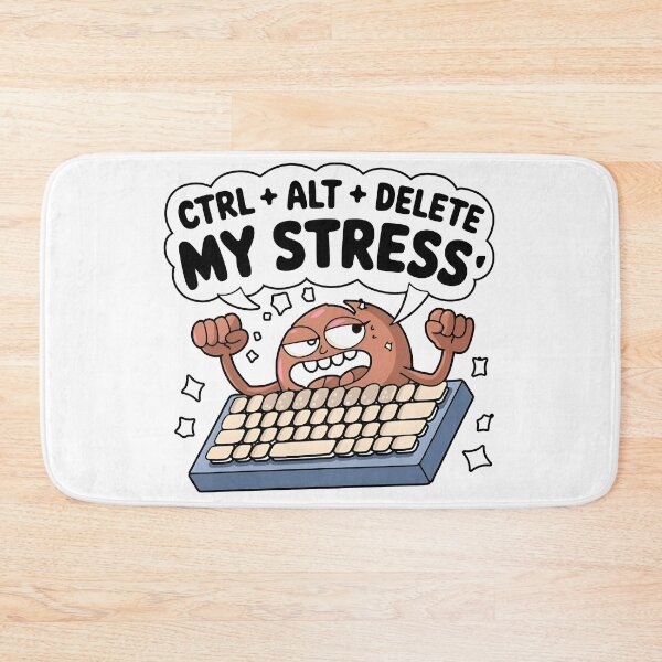 Item preview, Ctrl Alt Delete My Stress Funny Notch Style Tech Support T-Shirt designed and sold by Zenith Design.