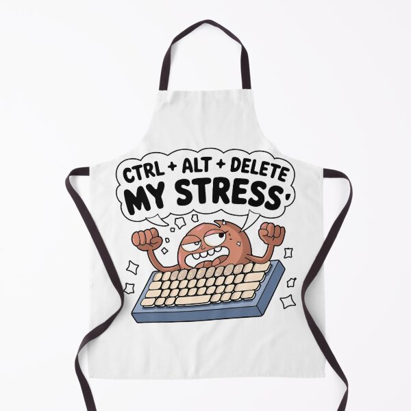 Item preview, Ctrl Alt Delete My Stress Funny Notch Style Tech Support T-Shirt designed and sold by Zenith Design.