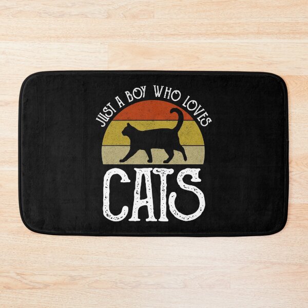 Item preview, Just A Boy Who Loves Cats designed and sold by Cat Lady Designs.