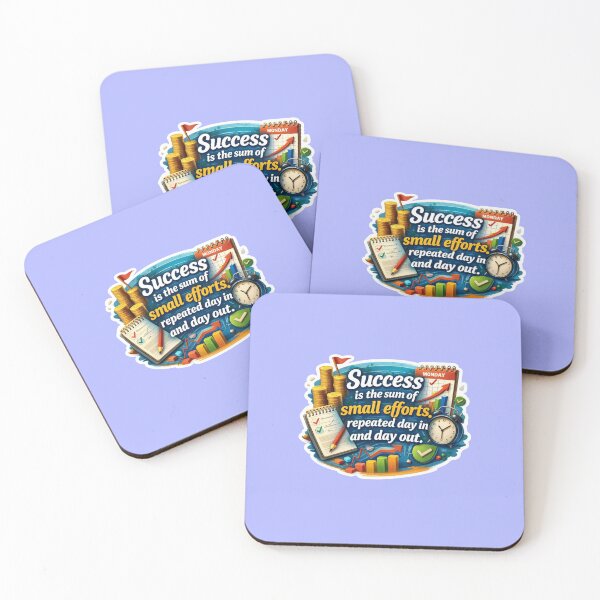 Item preview, Success Small Efforts Repeated Daily Motivation Sticker designed and sold by Scro-Ciob-Shop.