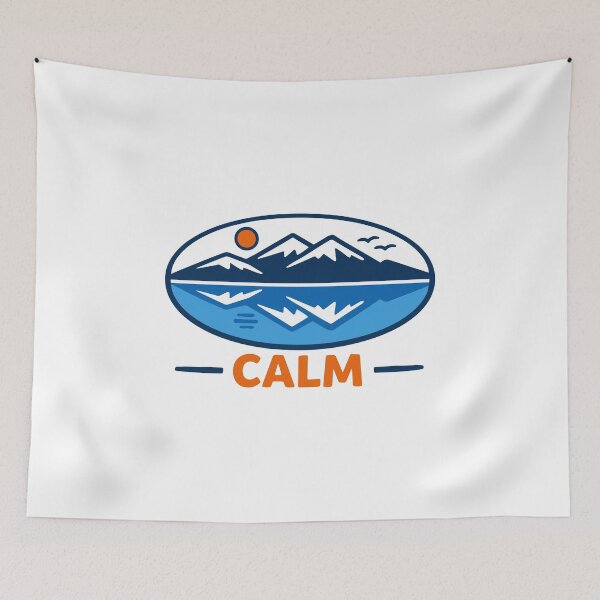 Item preview, Calm Mountain Lake Reflection designed and sold by SnappyPNG.