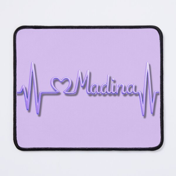 Item preview, Madina Heartbeat Line (V.10) – Islamic City Love Typography Design designed and sold by D-Islamic.