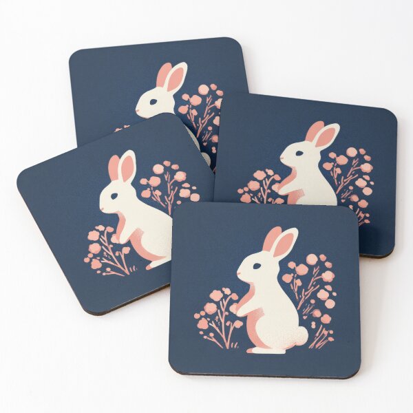 Item preview, Rabbit by flowers in garden designed and sold by anytka.