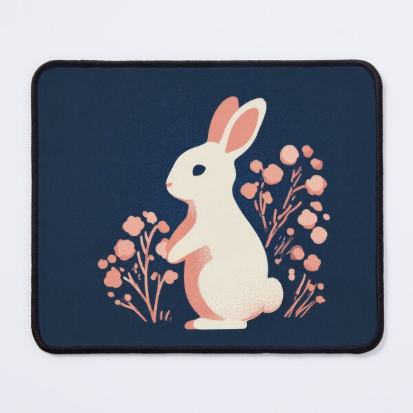 Item preview, Rabbit by flowers in garden designed and sold by anytka.