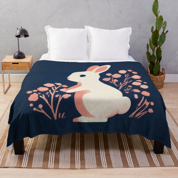 Item preview, Rabbit by flowers in garden designed and sold by anytka.