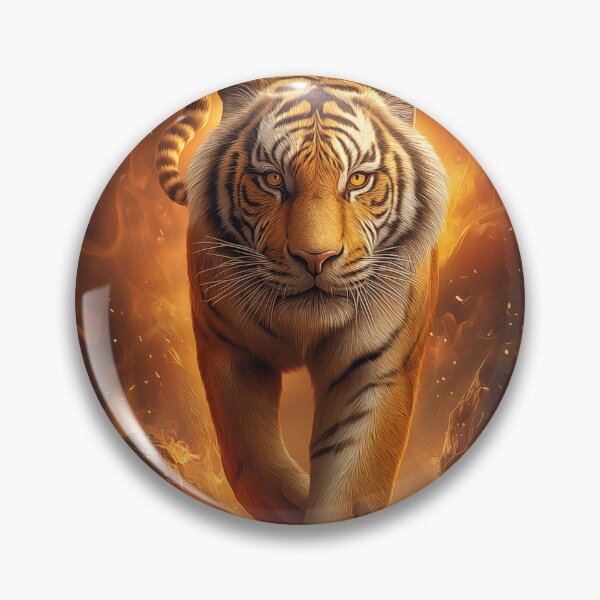 Item preview, Tiger Walking Through Fire designed and sold by PetsArt.