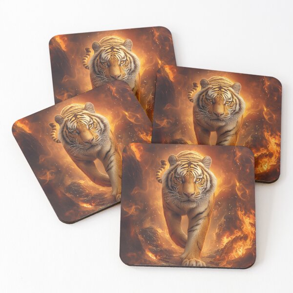 Item preview, Tiger Walking Through Fire designed and sold by PetsArt.