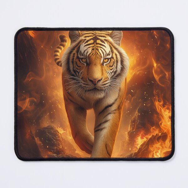 Item preview, Tiger Walking Through Fire designed and sold by PetsArt.