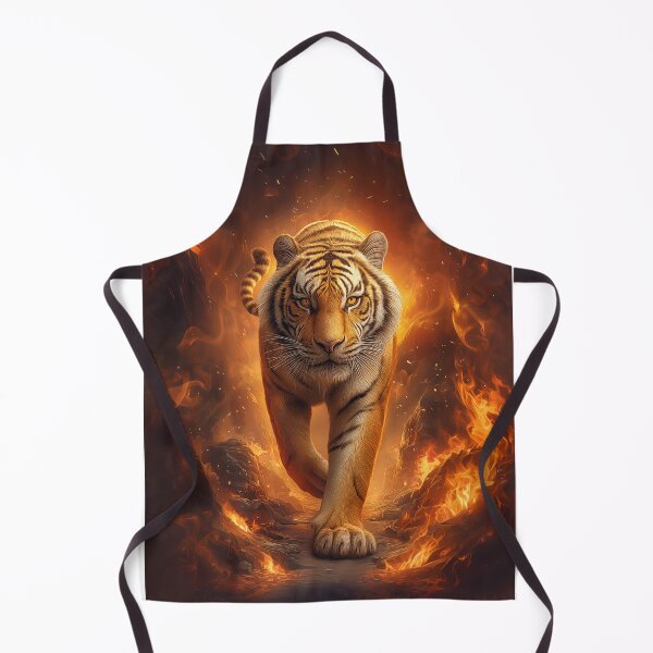 Item preview, Tiger Walking Through Fire designed and sold by PetsArt.