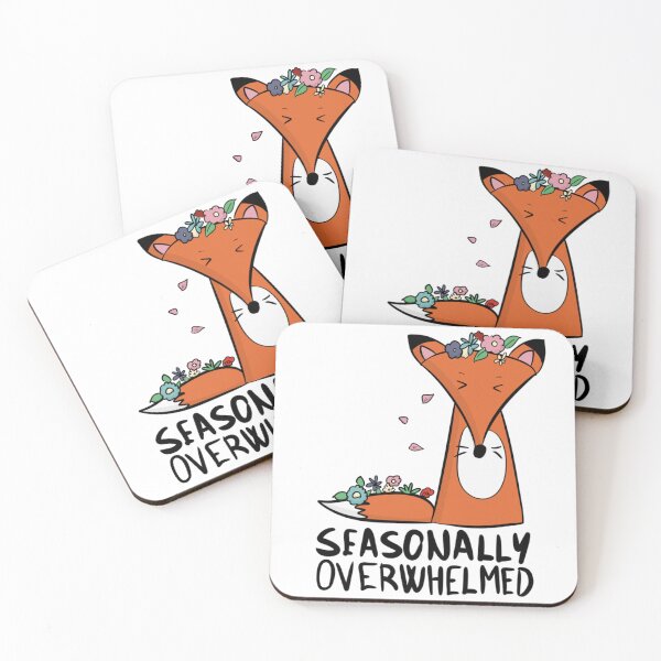 Item preview, Seasonally Overwhelmed Cute Fox Spring Vibes designed and sold by DesignFreakArt.