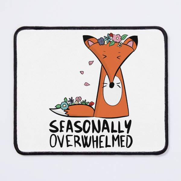 Item preview, Seasonally Overwhelmed Cute Fox Spring Vibes designed and sold by DesignFreakArt.