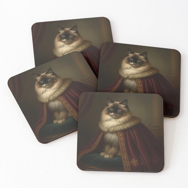 Item preview, Royal Ragdoll Cat Renaissance Portrait designed and sold by Rutvain.