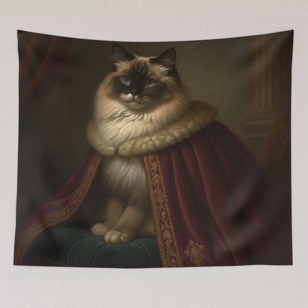 Item preview, Royal Ragdoll Cat Renaissance Portrait designed and sold by Rutvain.