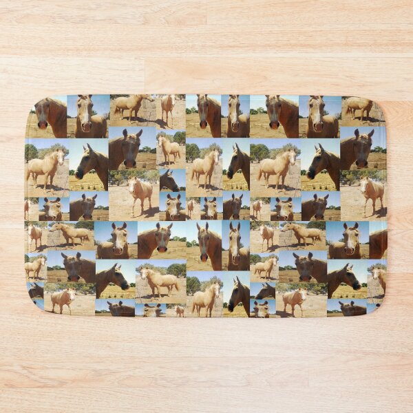 Item preview, "Palomino Dreams: A Picture Collage of Golden Horses" designed and sold by A-Work-Of-Art.