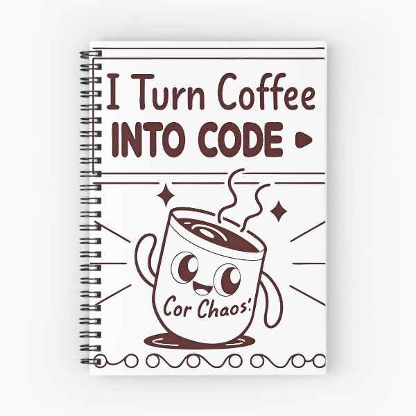 Item preview, I Turn Coffee Into Code Funny Notch Style Programmer Fuel T-Shirt designed and sold by Zenith Design.