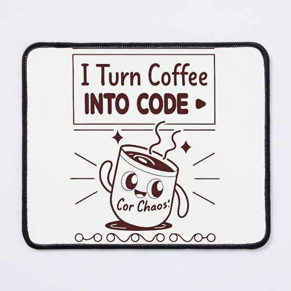 Item preview, I Turn Coffee Into Code Funny Notch Style Programmer Fuel T-Shirt designed and sold by Zenith Design.