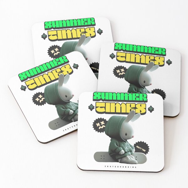 Item preview, Summer Times Skateboarding Bunny designed and sold by Get The Gear Here.