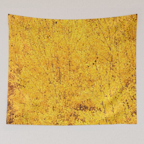 Item preview, Golden Autumn Leaves Background Dense Yellow Foliage designed and sold by LRPhotoart.