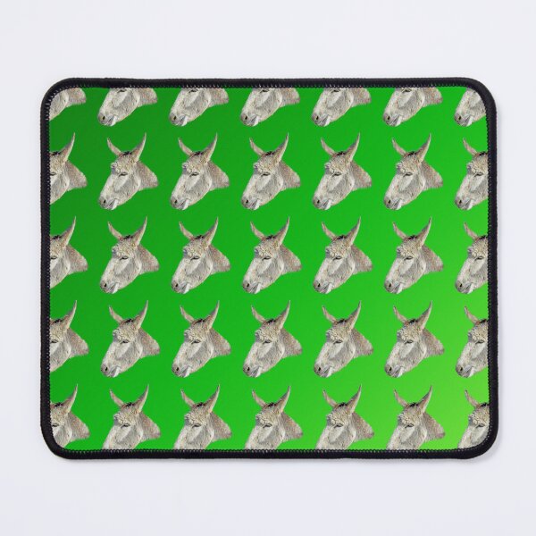 Item preview, "Playful Whimsy: Green Donkey Head Pattern" designed and sold by A-Work-Of-Art.