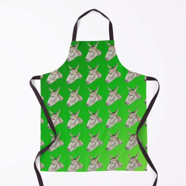 Item preview, "Playful Whimsy: Green Donkey Head Pattern" designed and sold by A-Work-Of-Art.