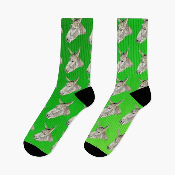 Item preview, "Playful Whimsy: Green Donkey Head Pattern" designed and sold by A-Work-Of-Art.