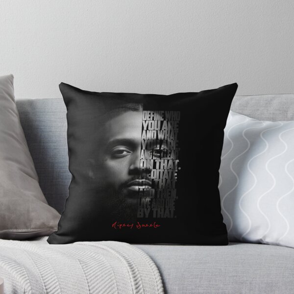Item preview, Nipsey Hussle Split Face Quote Poster designed and sold by Enea Kelo.