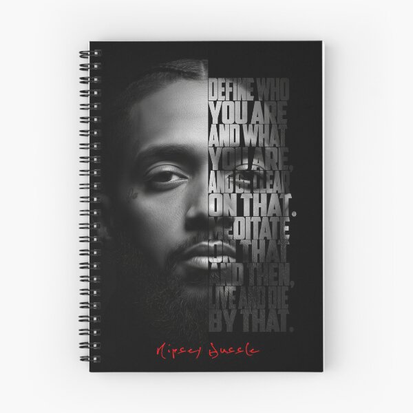 Item preview, Nipsey Hussle Split Face Quote Poster designed and sold by Enea Kelo.