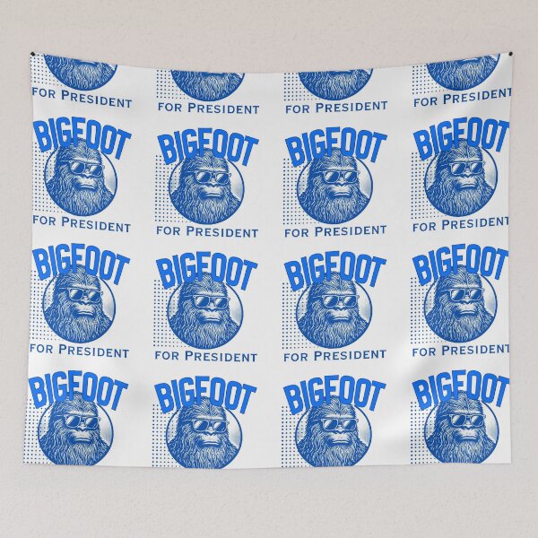 Item preview, Bigfoot for President – Funny Political Parody Shirt designed and sold by DonnaRaine.