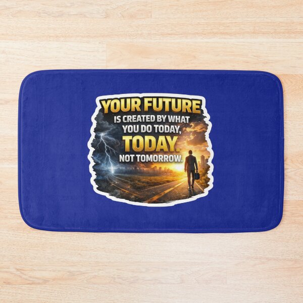 Item preview, Your Future Is Created Today Not Tomorrow Motivation Sticker designed and sold by Scro-Ciob-Shop.