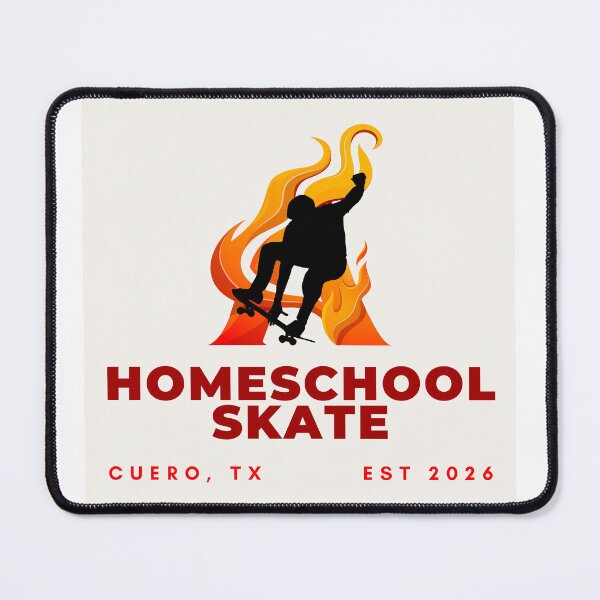 Item preview, Fire Homeschool Skate Cuero designed and sold by mamobrecky.