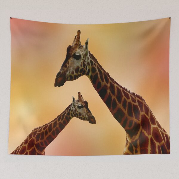 Item preview, "Giraffe Couple: Romantic Hot Summer Nights" designed and sold by A-Work-Of-Art.