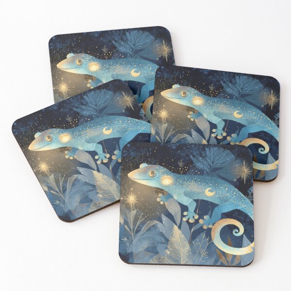 Item preview, Lizard in a magical setting at night designed and sold by anytka.