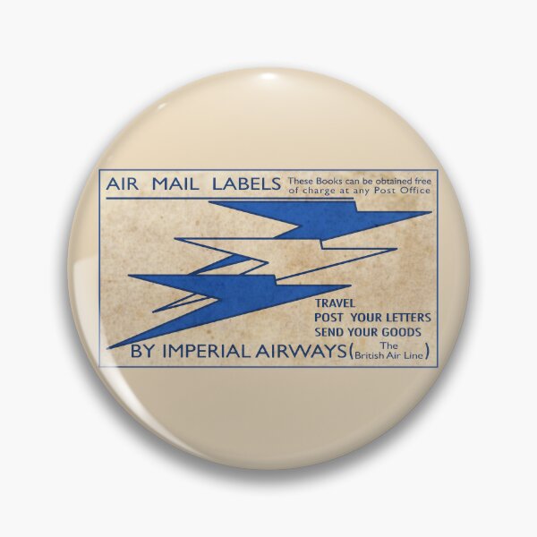 Item preview, Imperial Airways Vintage Air Mail Label - Art Deco Planes designed and sold by Maljonic.