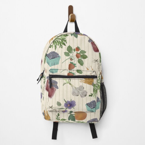 Item preview, Vintage Farmers Market Watercolor Botanical Pattern designed and sold by Seamlessly Buffalo.