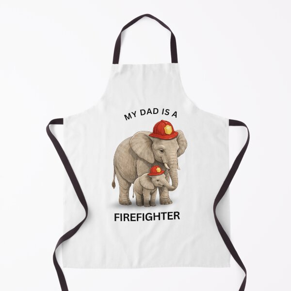 Item preview, My Dad Is a Firefighter – Cute Elephant Gift Design designed and sold by GeoWild Designs.