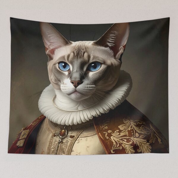 Item preview, Royal Ragdoll Cat Renaissance Portrait designed and sold by Rutvain.