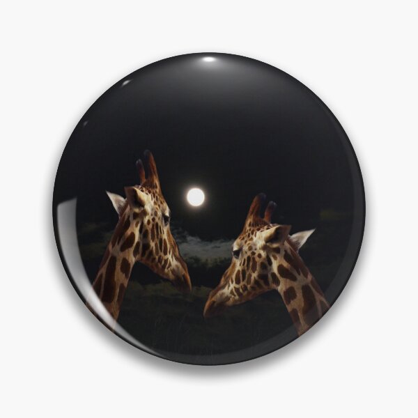 Item preview, "Giraffes in Love: A Romance Under the Moonlight" designed and sold by A-Work-Of-Art.
