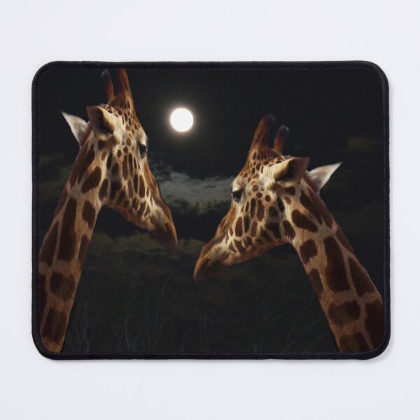 Item preview, "Giraffes in Love: A Romance Under the Moonlight" designed and sold by A-Work-Of-Art.