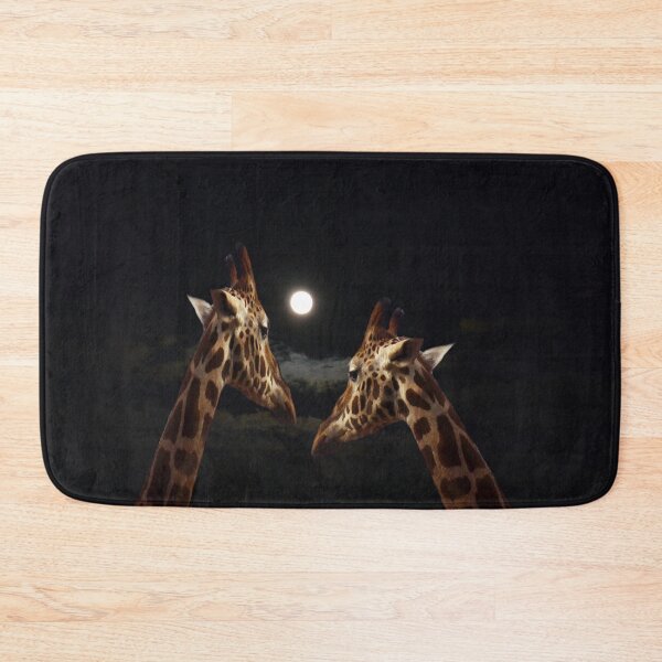 Item preview, "Giraffes in Love: A Romance Under the Moonlight" designed and sold by A-Work-Of-Art.