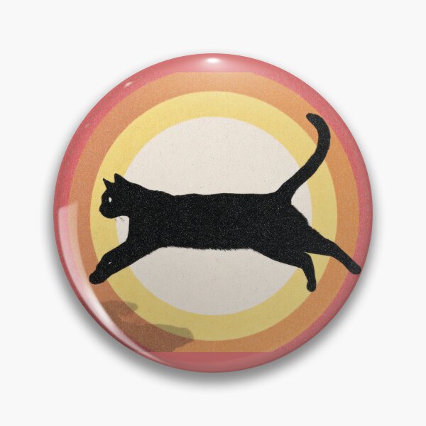 Item preview, Black cat runs through color circles designed and sold by anytka.